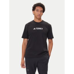 adidas Тишърт Terrex Classic Logo JF9143 Черен Regular Fit