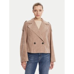 Weekend Max Mara Кожено яке Maga 2525446061 Кафяв Regular Fit