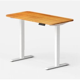 Офис бюро Kingsmith Desk ETSDI21 140см + ETSDI22 140 Бяла стойка - WALNUT