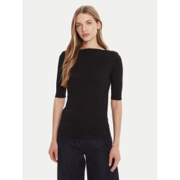 Calvin Klein Блуза LV044C217G Черен Slim Fit
