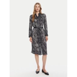 Calvin Klein Рокля тип риза LV044C060G Тъмносин Regular Fit