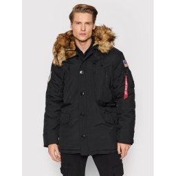 Alpha Industries Зимно яке 123144 Черен Regular Fit