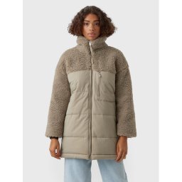Vero Moda Зимно яке Edith 10267692 Бежов Relaxed Fit