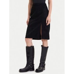 ONLY Пола от имитация на кожа Loline 15357433 Черен Regular Fit