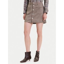 ONLY Пола от имитация на кожа Amazing 15351289 Бежов Slim Fit