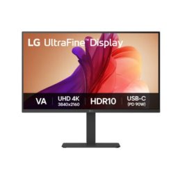 Монитор LG 32U720A-B, 31.5" UltraFine 4K LED, VA, AG, 5ms, 250 cd/m2, 3000:1, UHD (3840 x 2160), DCI-P3 90% , HDR 10, USB-C (PD 90W), HDMI, DisplayPort, LG Switch, Dynamic Action Sync, Reader mode, 5W X 2 speaker, Headphone out, Tilt/Height/Swivel/Pivot,