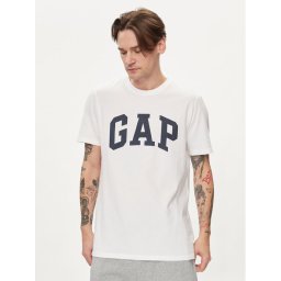 Gap Тишърт 856659-03 Бял Regular Fit