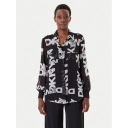 DKNY Риза P4RA6FXZ Черен Regular Fit