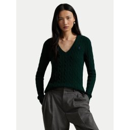 Polo Ralph Lauren Пуловер 211971866009 Зелен Slim Fit