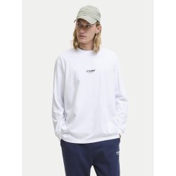 Jack & Jones Тениска с дълъг ръкав Soho 12278788 Бял Relaxed Fit
