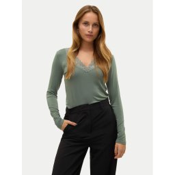 Vero Moda Блуза Rosa 10298832 Зелен Regular Fit