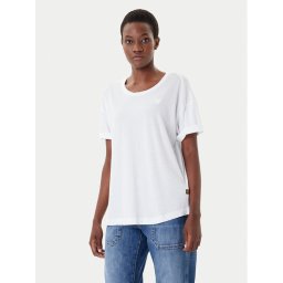 G-Star Raw Тишърт Rolled Up D24524-4107 Бял Loose Fit
