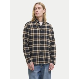Jack & Jones Риза Classic Flannel 12278406 Черен Regular Fit