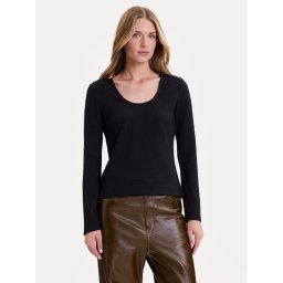 Vero Moda Блуза Cille 10334657 Черен Slim Fit
