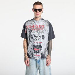 Тениска REPRESENT x Iron Maiden British Metal T-Shirt Stained Black XL