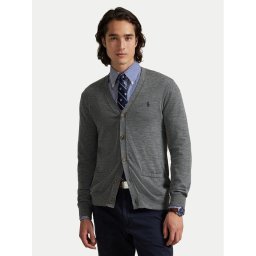 Polo Ralph Lauren Кардиган 710946144004 Сив Slim Fit