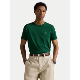 Polo Ralph Lauren Тишърт 710671438461 Зелен Custom Slim Fit