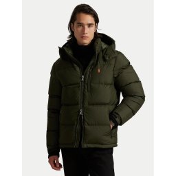 Polo Ralph Lauren Пухено яке 710968278002 Зелен Regular Fit