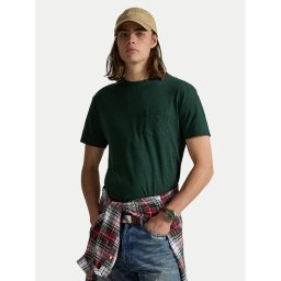 Polo Ralph Lauren Тишърт 710671438460 Зелен Custom Slim Fit