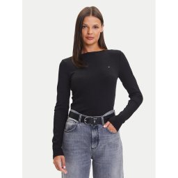 Tommy Hilfiger Блуза WW0WW47309 Черен Slim Fit