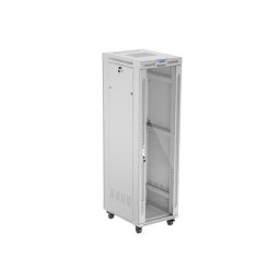 Lanberg rack cabinet 19" free-standing 42U/600x800 (flat pack) with glass d