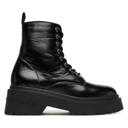 Зимни обувки Tommy Jeans Tjw Chunky Shiny EN0EN02848 Черен