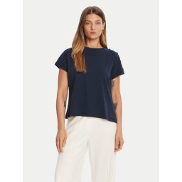 Tommy Hilfiger Тишърт Gold Button WW0WW47455 Тъмносин Regular Fit