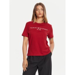 Tommy Hilfiger Тишърт WW0WW40276 Червен Regular Fit