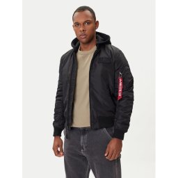 Alpha Industries Яке бомбър MA-1 TT Hood Two Tone 258100 Черен Regular Fit
