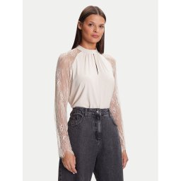 Vero Moda Блуза Milla 10334620 Бежов Loose Fit