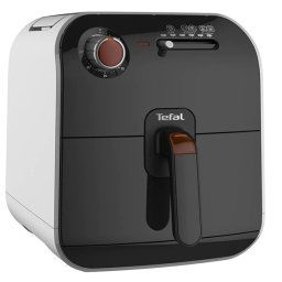 Фритюрник с горещ въздух Tefal FX100015 Fry Delight, Капацитет 0,8 kg, Таймер, Подвижна кошница, Черен/Бял