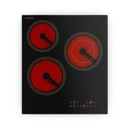 Klarstein Victoria стъклокерамичен плот за готвене, 3 зони, Елегантен, класически, 5000 W, 45 cm (GK-CT455001E)
