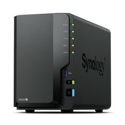 Мрежови диск (NAS) Synology DS225+, четириядрен Gemini Lake Refresh Intel Celeron J4125 2.0/2.7 GHz, без твърд диск, 1x 2.5GbE RJ-45, 1x 1GbE RJ-45, 2x USB 3.2 Gen 1