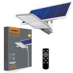 LED външно осветително тяло Videx LANA (VLE-SLSO-305), соларно, 80Wh, 2500lm, IP65/IK07 защита, 5000K