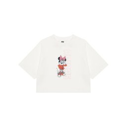 adidas Тишърт Disney Minnie Mouse JL9191 Бял Loose Fit