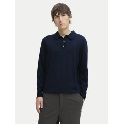 Jack & Jones Пуловер Merino 12281757 Тъмносин Regular Fit