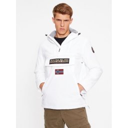 Napapijri Анорак NP0A4GMD Бял Regular Fit