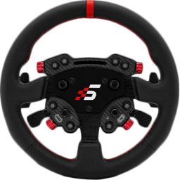 SIMAGIC GT1 Round Steering Wheel with GT Pro Hub(K)| Shifter & Clutch Paddles, Leather,QR70 Included. S207