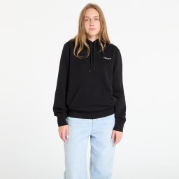 Суитшърт Carhartt WIP Hooded Script Embroidery Sweat UNISEX Black/ White S