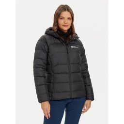 Jack Wolfskin Пухено яке Ather Down A60330 Черен Regular Fit