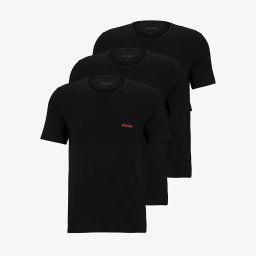 Тениска Hugo Boss Crew Neck Cotton T-Shirt 3-Pack Black XL
