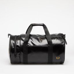 FRED PERRY Tonal Classic Barrel Bag Black/ Gold Universal