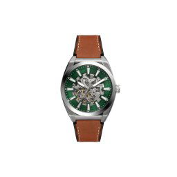 Fossil Часовник Everett Skeleton Automatic ME3261 Зелен