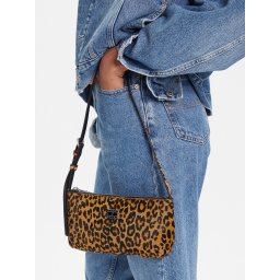 Дамска чанта Tommy Jeans Tjw Must Leopard Shoulder Bag AW0AW18008 Оранжев