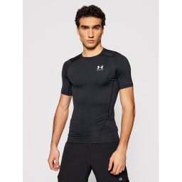 Under Armour Тениска от техническо трико Ua HeatGear 1361518 Черен Slim Fit