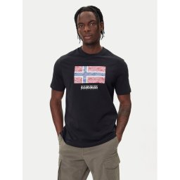 Napapijri Тишърт S-Drapeau Ss NP0A891K Черен Regular Fit
