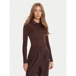 HUGO Блуза Darosevil 50543100 Кафяв Regular Fit