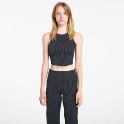 Тениска On All Day Ribbed Crop Tee Black/ Rock M