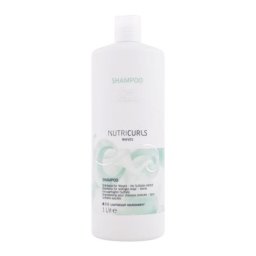 Wella Professionals NutriCurls Waves Shampoo 1000 ml шампоан за укрепване на къдрици за вълнообразна коса за жени