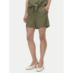 Vero Moda Шорти от плат Thea 10333804 Зелен Loose Fit